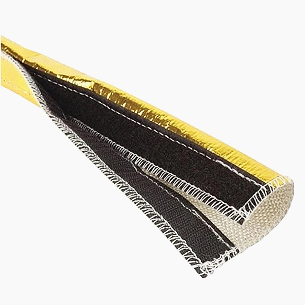 Vỏ bọc cách nhiệt vàng: Bảo vệ nhiệt và chống mài mòn cho các đường dây và hệ thống dây điện quan trọng. Lắp đặt mà không cần ngắt kết nối