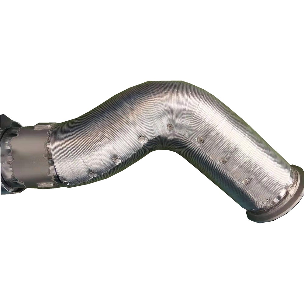 ống xả bảo vệ động cơ & máy phát điện Ống sóng nhôm với ống bọc bazan
